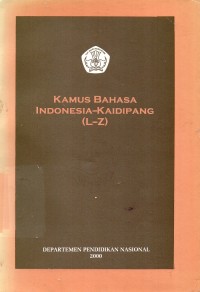 Kamus Bahasa Indonesia Kaidipang (L-Z)