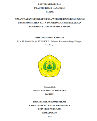 E-PKL: Pemanfaatan infografis pada website Dinas Komunikasi dan informatika kota Bogor dalam menyebarkan informasi Covid-19di KOta Bogor