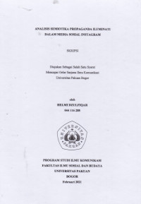 SKRIPSI : Analisis Semiotika Propaganda Iluminati dalam Media Sosial Instagram