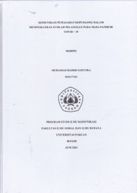 SKRIPSI: Komunikasi Pemasaran Kopi Daong dalam Meningkatkan Jumlah Pelanggan pada Masa Pandemi Covid-19
