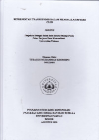 SKRIPSI:Representasi Transgender dalam Film Dallas Buyers Club