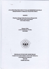 Image of SKRIPSI:Analisis Strategi MGS TV dalam mempertahankan Eksistensinya sebagai Televisi Lokal