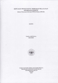 SKRIPSI: Kepuasan Pengunjung terhadap Pelayanan Informasi Website (Kasus: Pelayanan Informasi PPID di Humas DPR RI)