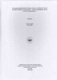 SKRIPSI:Analisis komponen visual iklan animasi 