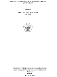 SKRIPSI: Analisis Publisitas K-pop melalui Instagram @coppamagz