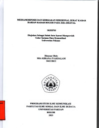 Image of SKRIPSI: Mediamorfosis dan Kebijakan Redaksional Surat Kabar Harian Radar Bogor