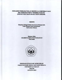 SKRIPSI: Pengaruh terhadap Iklan Shopee 12.12 Birthday Sale 2022 terhadap Minat Membeli Barang (Survei pada Masyarakat Kota Bogor)