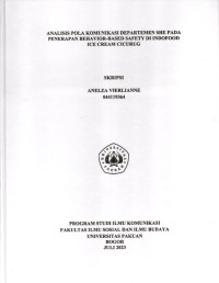 SKRIPSI: Analisis Pola Komunikasi Departemen She pada Penerapan Behavior-Based Safety di IndoFood Ice Cream Cicurug