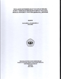 SKRIPSI: Pengaruh Keterdedahan Tayangan Drama Korea Terhadap Perubahan Minat Cita-Cita Remaja Pengikut Twitter @Kdrama_Menfess