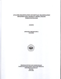 Image of SKRIPSI: Analisis Gratification Sought dan Gratification Obtained pada Pembaca Media Online Tribunnews.com
