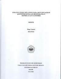 SKRIPSI: Strategi Public Relations Pada Akun Instagram @dippewhijab Dalam Meningkatkan Kepercayaan Customer