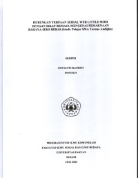 SKRIPSI: Hubungan Terpaan Serial Web Little Mom dengan Sikap Remaja Mengenai Pemaknaan Bahaya Seks Bebas (Studi : Pelajar SMA Taruna Andigha)
