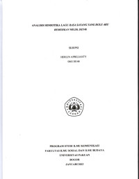 Image of SKRIPSI: Analisis Semiotika Lagu Rasa Sayang yang Dulu Aku Remehkan Milik JKT 48