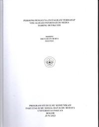 SKRIPSI: Persepsi Pengguna Instagram terhadap Visualisasi Informasi di Media Daring Detik.com