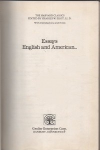 Essays : English and American