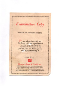 Aspect of American English