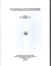 SKRIPSI: Peran Deiksis dalam Tindak Ilokusi Ekspresif Tuturan Tokoh Sentral Film The Menu (2022)