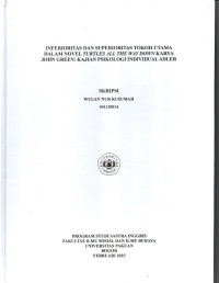 SKRIPSI: Inferioritas dan Superioritas Tokoh Utama dalam Movel Turtles All The Way Down Karya John Green : Kajian Psikologi Individual Adler