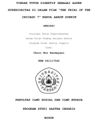 SKRIPSI: Tindak Tutur Direktif Sebagai Aspek Superioritas di Dalam Film The Trial of The Chicago 7 Karya Aaron Sorkin
