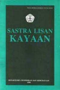 Sastra Lisan Kayaan