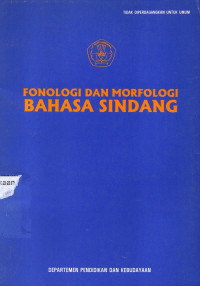 Fonologi dan Morfologi Bahasa Sindang