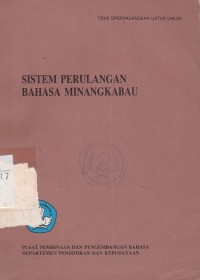 Sistem Perulangan Bahasa Minangkabau