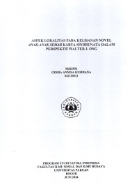 Image of SKRIPSI: Aspek Lokalitas pada Kelisanan Novel Anak-Anak Semar Karya Sindunata dalam Perspektif Walter J. Ong