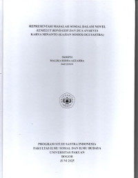 SKRIPSI: Representasi Masalah Sosial dalam Novel Kemelut Rondasih dan Dua Anaknya Karya Minanto (Kajian Sosiologi Sastra)