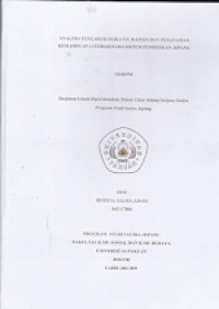 Skripsi : Analisis pengaruh seikatsu dan penanaman kemampuan literasi pada sistem pendidikan jepang