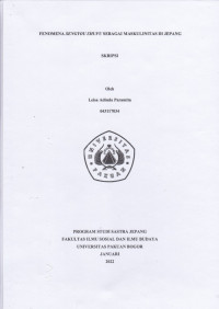 SKRIPSI : Fenomena Sengyou Shufu sebagai Maskulinitas di Jepang