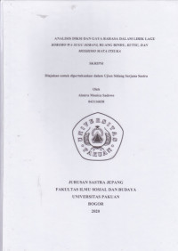 SKRIPSI: Analisis Diksi dan Gaya Bahasa dalam Lirik lagu Kokoro Wa Sugu Sobani, Ruang Rindu, Kutsu dan Moshimo Mata Itsuka
