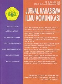 Jurnal Mahasiswa ilmu komunikasi