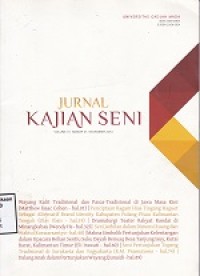 Jurnal Kajian Seni Vol. 01, No. 01, Nop 2014