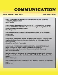 Communication Vol. 4 No. 1 2013