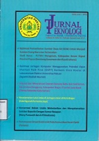 Jurnal Teknologi Vol II, No. 22 Periode Januari-Juni 2013