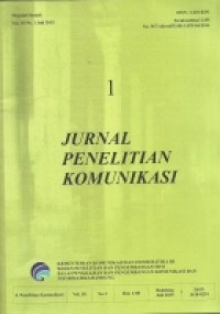 Jurnal Penelitian Komunikasi Vol. 18 No. 1 Juli 2015