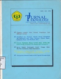 Jurnal Teknologi Vol II, Edisi 6, Periode September 2003