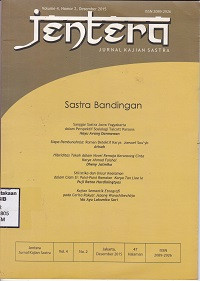 Jentera : Jurnal Kajian Sastra ; Sastra Bandingan Vol. 4, No. 2, Des 2015