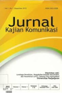Jurnal Kajian Komunikasi Vol. 1, No. 1, Des 2012