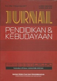 Jurnal Pendidikan & Kebudayaan Vol. 1, No. 2 Agustus 2016