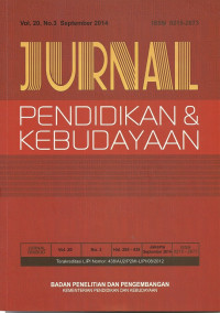Image of Jurnal Pendidikan & Kebudayaan Vol. 20, No. 3 September 2014