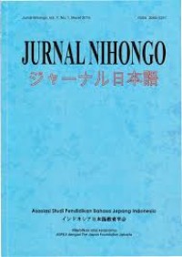 Jurnal Nihongo Vol. 3, No. 1, Maret 2011