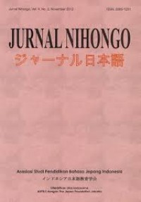 Jurnal Nihongo Vol. 4, No. 2, November 2012