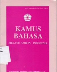 Kamus bahasa Melayu Ambon-Indonesia