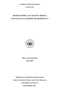 E-PKL: Proses Pembuatan Konten Berita pada Kanal Facebook Metropolitan