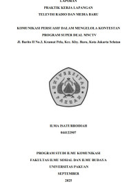E-PKL: Komunikasi persuasif dalam mengelola kontestan Pogram Super Deal MNCTV