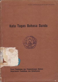 Kata Tugas Bahasa Sunda