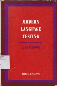 Modern Language Testing: A Handbook