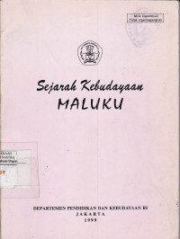 Sejarah Kebudayaan Maluku