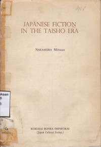 Japanese Fiction In The Taisho Era